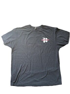 Trader Joe’s Gray Hibiscus Flower Graphic T-Shirt Size XL